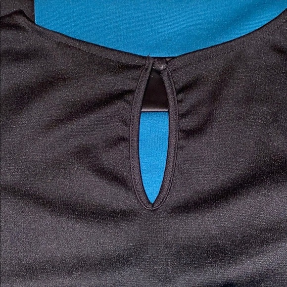 Mlle Gabrielle black and teal dress - Picture 5 of 5